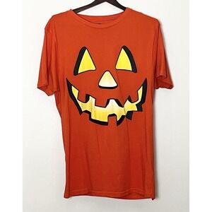 Celebrate Jackolantern T-Shirt Men's Medium‎ Orange Halloween Horror Holiday